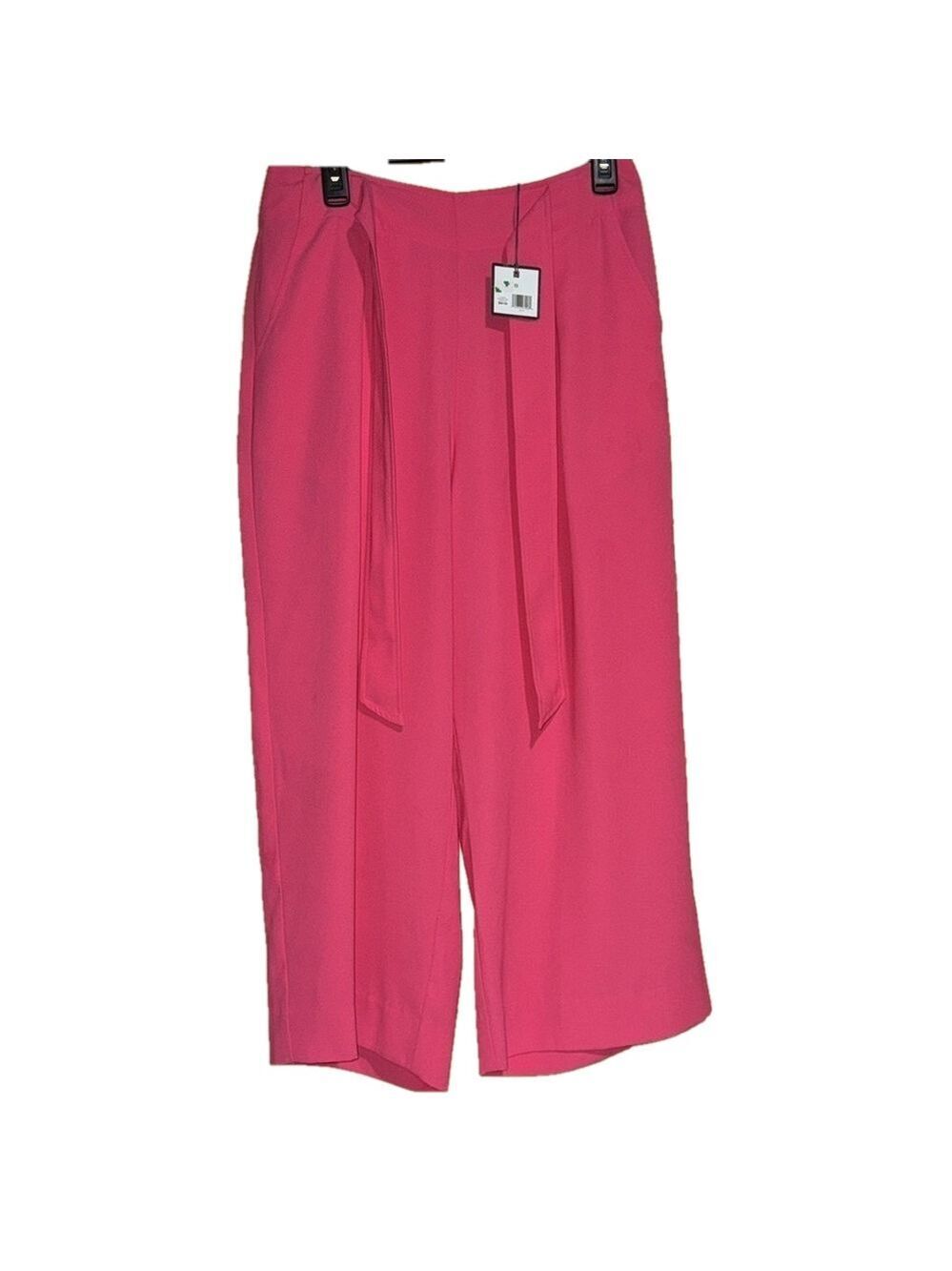 Madison Pink Wide Leg Capri Pants Size 8